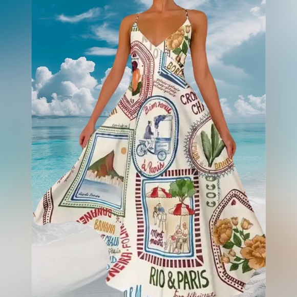 RIO BACKLESS PLUNGE DRESS FEATURING PADDED SHOULDER AND SHORT FLARED SLEEVE